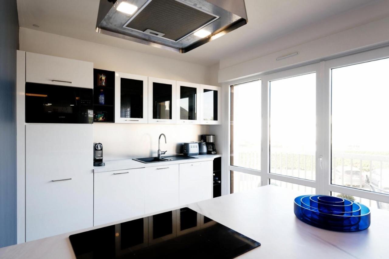 Le Luxe & Votre Vue Mer A Ouistreham Riva Bella Экстерьер фото
